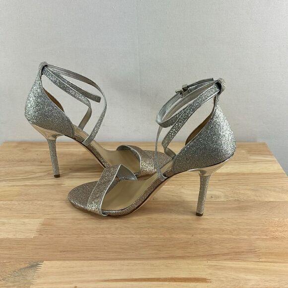 Michael Kors Astrid Stiletto Dress Heels- Two Tone Silver Pale Gold- Size 10M - Picture 3 of 8